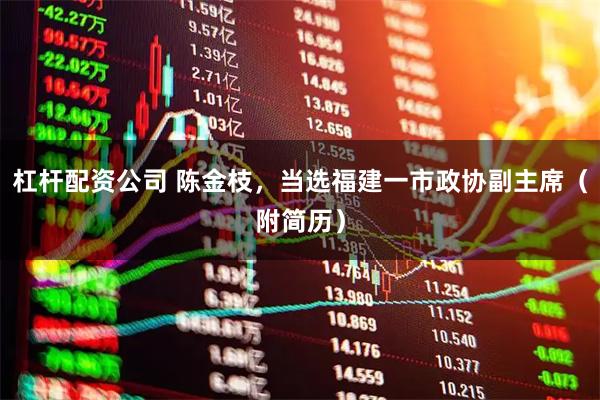杠杆配资公司 陈金枝，当选福建一市政协副主席（附简历）