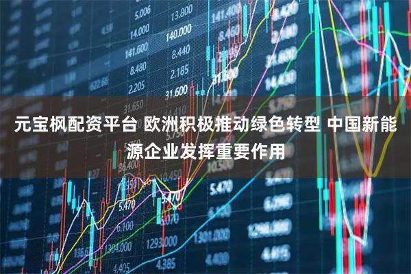 元宝枫配资平台 欧洲积极推动绿色转型 中国新能源企业发挥重要作用